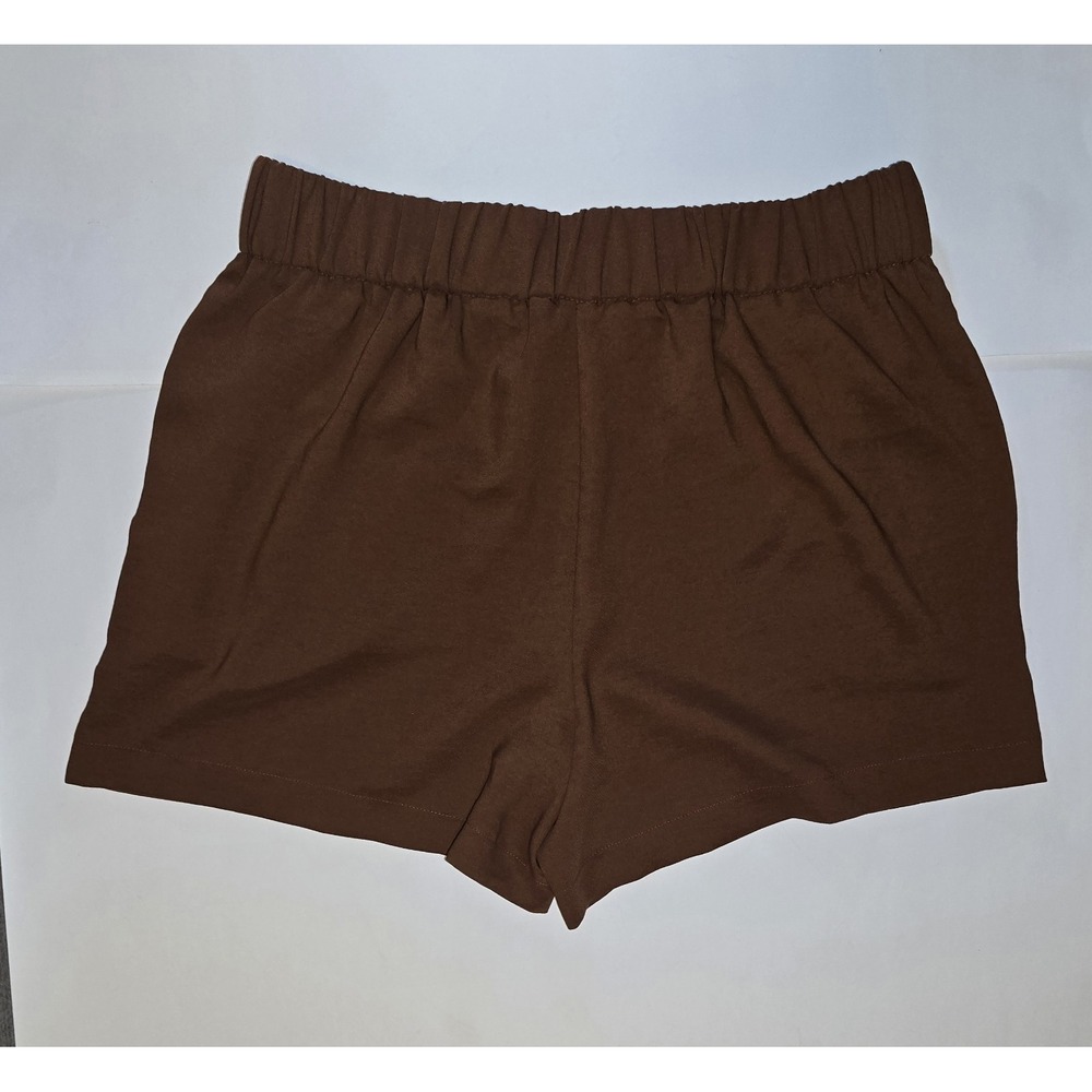 Nine West Shorts Brown Lightweight Pockets Stretch Beach Resort Womens Sz M - Picture 2 of 7